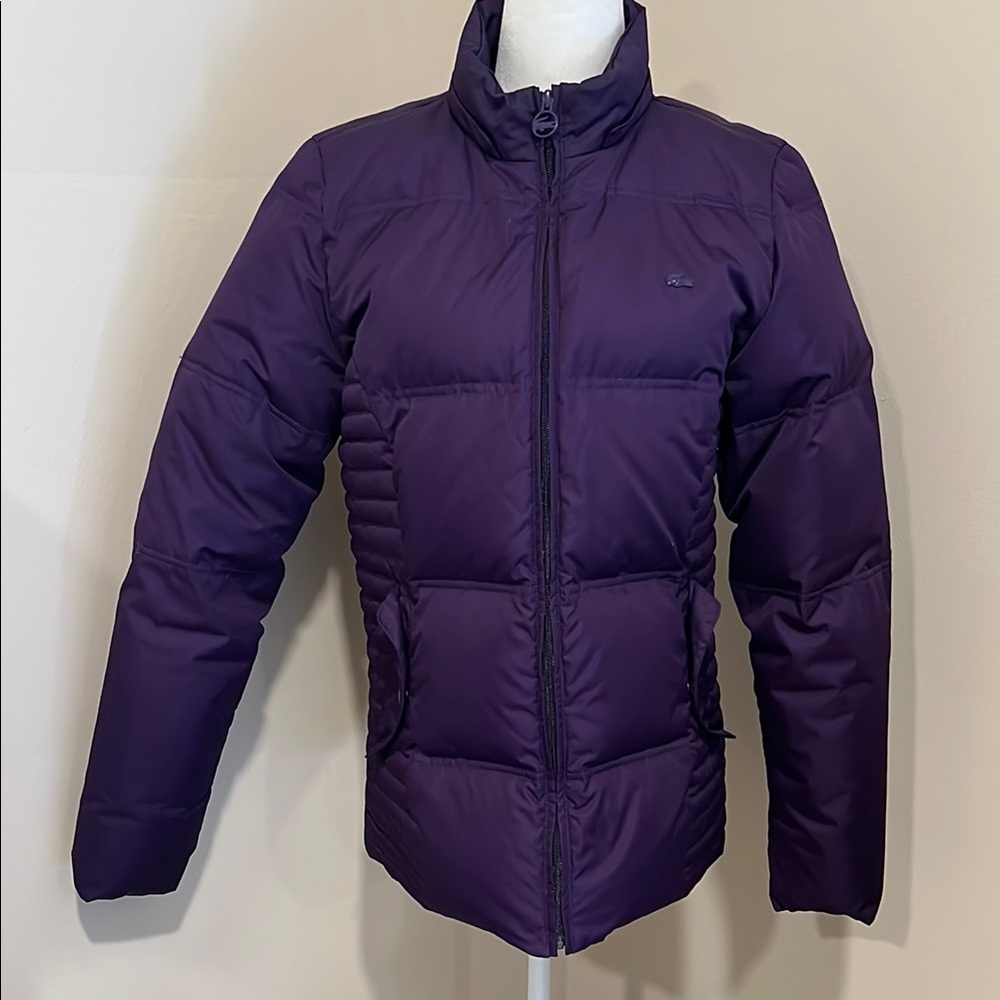 Lacoste Purple Puffer Jacket